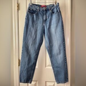 Union Bay Women’s Jeans Size 7 Blue Denim Baggy High Rise Mom Jean 100% Cotton‎